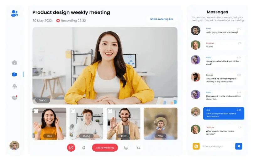 Meeting and collaboration feature showcase